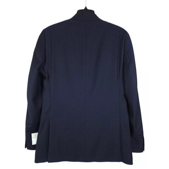 Alfani Men's Slim-Fit Stretch 2-Piece Tuxedo Diamond Grid Navy 42L 32x32 NWT - Picture 4 of 9